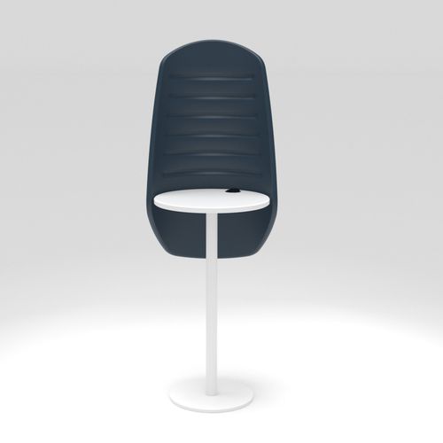 Tavolo alto contemporaneo - ERMES - ALTEK ITALIA DESIGN - in laminato / in tessuto / con supporto in acciaio