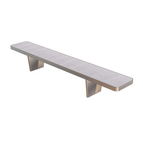 Panca contemporanea - DOLMEN/2 - ALTEK ITALIA DESIGN - in acciaio / in materiale composito / in pietra