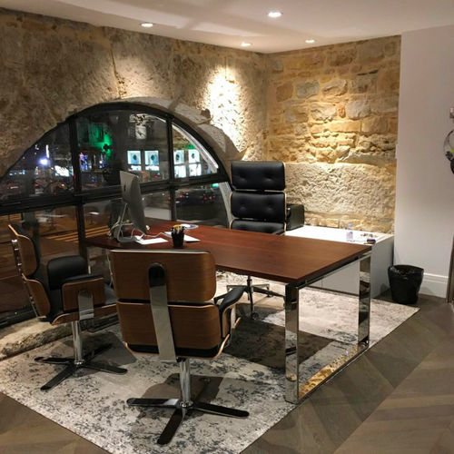 Scrivania da terra - Philia - ALTEK ITALIA DESIGN - contemporanea / in legno / dritta