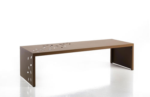 Panca per spazi pubblici contemporanea - LEAFY - ALTEK ITALIA DESIGN - in metallo / senza schienale / senza braccioli