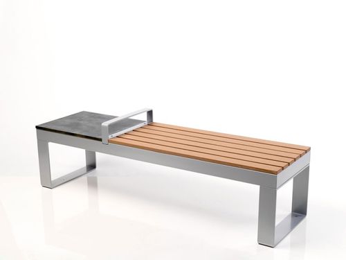 Panca per spazi pubblici contemporanea - PAK - ALTEK ITALIA DESIGN - in alluminio / in composito / senza schienale