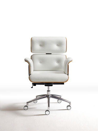 Poltrona da ufficio design - ARMADILLO 2 - ALTEK ITALIA DESIGN - in pelle / in tessuto / in acciaio