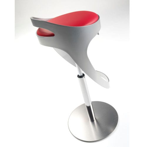 Sgabello da bar contemporaneo - RE ARTÙ - ALTEK ITALIA DESIGN - in pelle / in ecopelle / con supporto in alluminio
