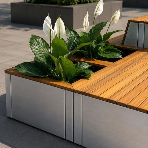 Fioriera in alluminio - GARDA  - ALTEK ITALIA DESIGN - rettangolare / modulabile / contemporanea