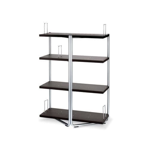 Libreria moderna - VERTIGO LV72 - ALTEK ITALIA DESIGN - in cromo / in acciaio / in rovere sbiancato