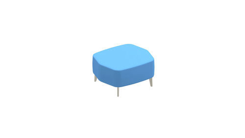 Ottomana in ecopelle - AIRWAVE 16 - ALTEK ITALIA DESIGN - in schiuma di poliuretano / in legno compensato / in acciaio inossidabile spazzolato