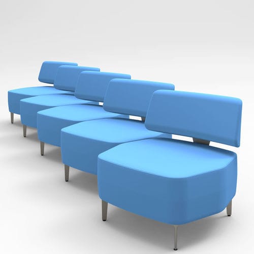 Poltrona contemporanea - AIRWAVE 17 - ALTEK ITALIA DESIGN - in ecopelle / in tessuto ignifugo / in acciaio