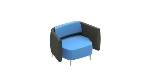 Poltrona contemporanea - AIRWAVE 20 - ALTEK ITALIA DESIGN - in ecopelle / in schiuma di poliuretano / in tessuto