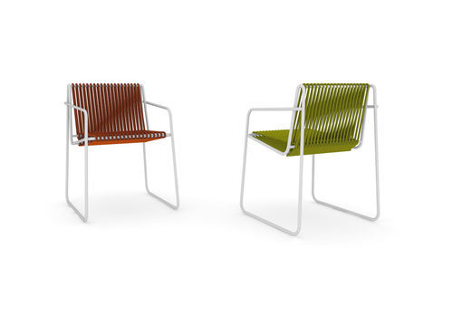 Poltrona contemporanea - RADA - ALTEK ITALIA DESIGN - in corda / in acciaio con rivestimento a polvere / in metallo