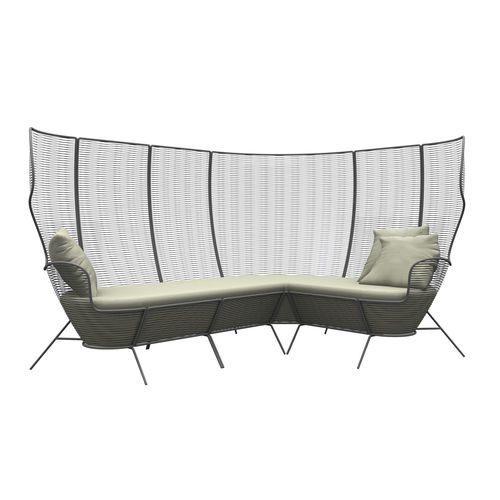 Set lounge da giardino contemporaneo - QUIZAS - ALTEK ITALIA DESIGN - in maglia metallica / in ferro / in acciaio galvanizzato