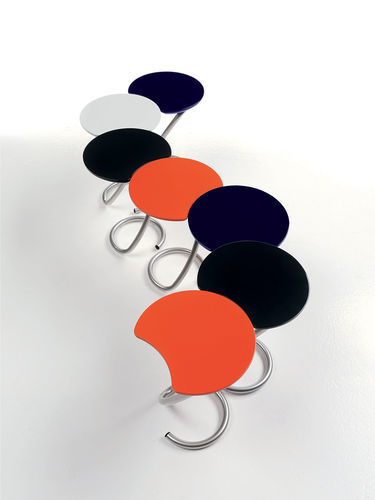 Tavolino basso contemporaneo - VERTIGO LV37 - ALTEK ITALIA DESIGN - in MDF / con supporto in acciaio / rotondo