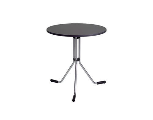Tavolo da pranzo contemporaneo - VERTIGO LV32 - ALTEK ITALIA DESIGN - in MDF / con supporto in metallo / rotondo