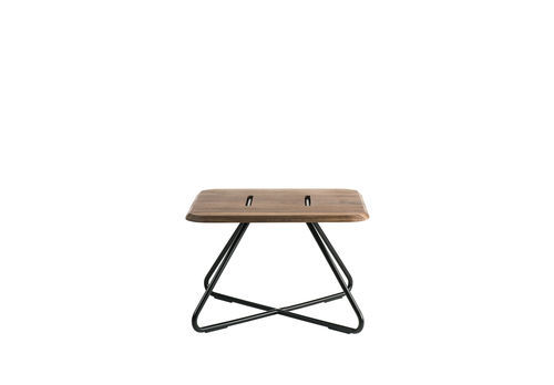 Tavolino basso moderno - LEVANTE - ALTEK ITALIA DESIGN - impiallacciato in legno / con supporto in metallo / quadrato