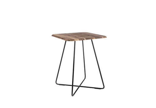 Tavolino basso contemporaneo - LEVANTE - ALTEK ITALIA DESIGN - in legno compensato / con supporto in ferro / quadrato