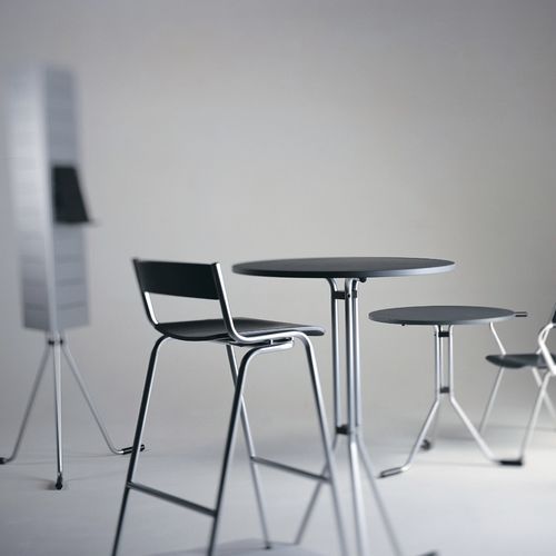 Sgabello da bar contemporaneo - VERTIGO LV08 - ALTEK ITALIA DESIGN - in acciaio / con supporto in alluminio / con 4 gambe