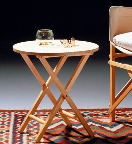 Tavolo d'appoggio contemporaneo - CRIC-CRAC  - Art & Form - in legno / pieghevole / per uso residenziale