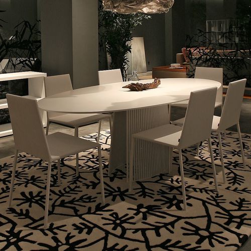 Tavolo da pranzo contemporaneo - SERI - B&T Design - in metallo / in marmo / in MDF