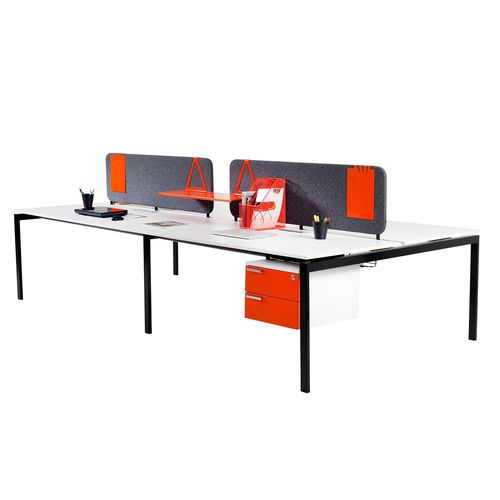 Scrivania per open space - BOX - B&T Design - direzionale / contemporanea / in legno