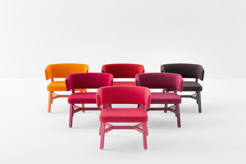 Sedia contemporanea - CROISSANT - Billiani - da interno / in legno tinto / in faggio