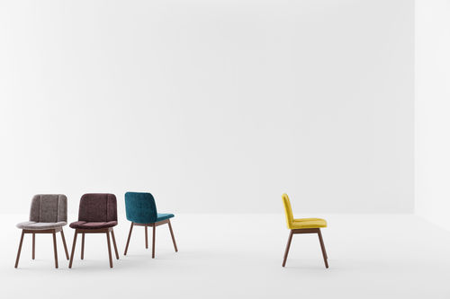 Sedia contemporanea - HIPPY - Billiani - da interno / in legno tinto / in faggio