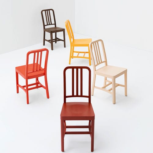 Sedia contemporanea - CO2 - Billiani - da interno / in legno laccato / in legno tinto