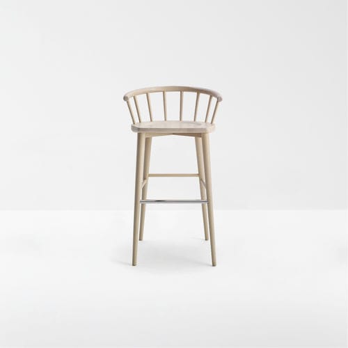Sedia alta contemporanea - W. - Billiani - da interno / in legno laccato / in legno tinto