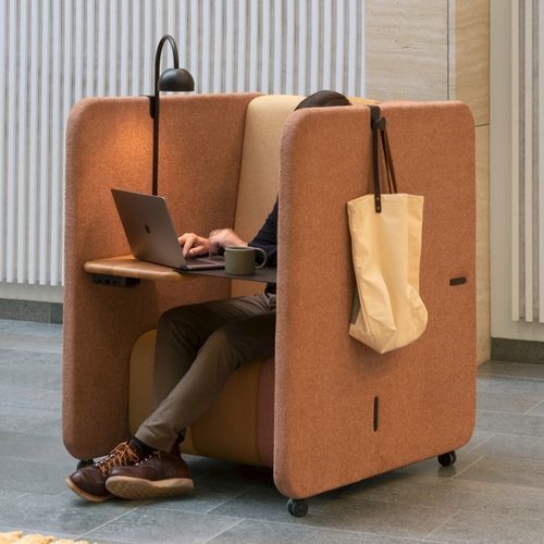 Poltrona di privacy - BOB SOLO - Blå Station - contemporanea / in tessuto / in legno compensato