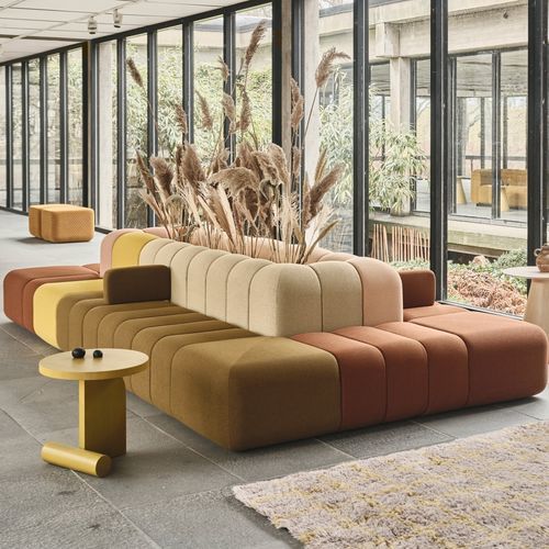 Divanetto imbottito modulare - BOB CORNER - Blå Station - contemporaneo / in tessuto / con supporto in plastica