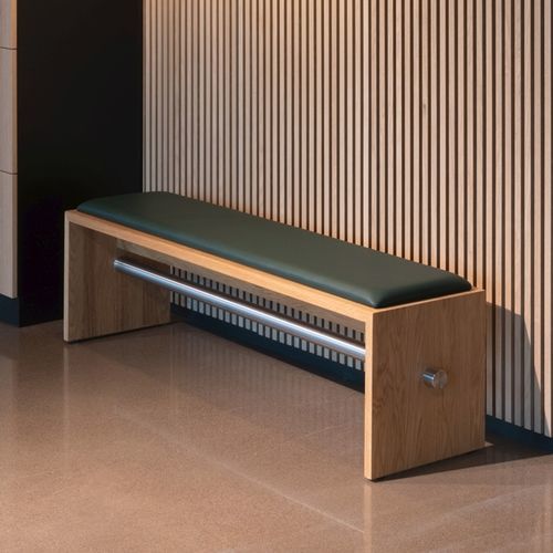 Panca contemporanea - PING-PONG - Blå Station - in legno massiccio / in legno compensato / in acciaio inossidabile