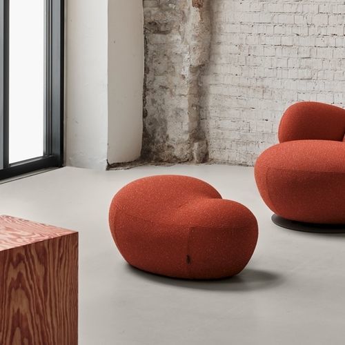 Pouf contemporaneo - PUPPA - Blå Station - in tessuto / in pelle / altre forme