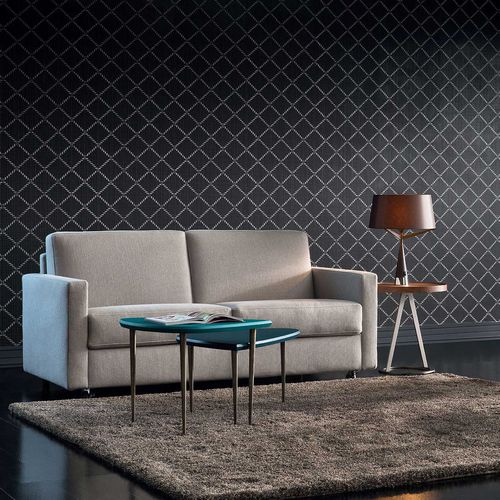 Divano letto - Maestro - Bodema - contemporaneo / in tessuto / in pelle
