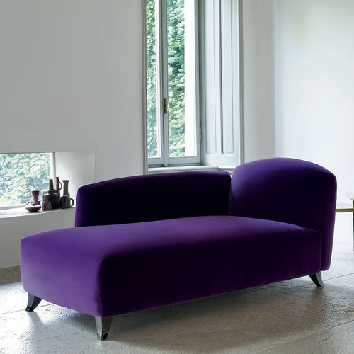 Dormeuse contemporanea - Tokyo - Bodema - in tessuto / in legno / con supporto in wengé