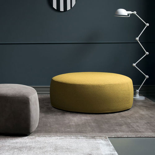 Pouf contemporaneo - Sumo - Bodema - in tessuto / in pelle / tondo
