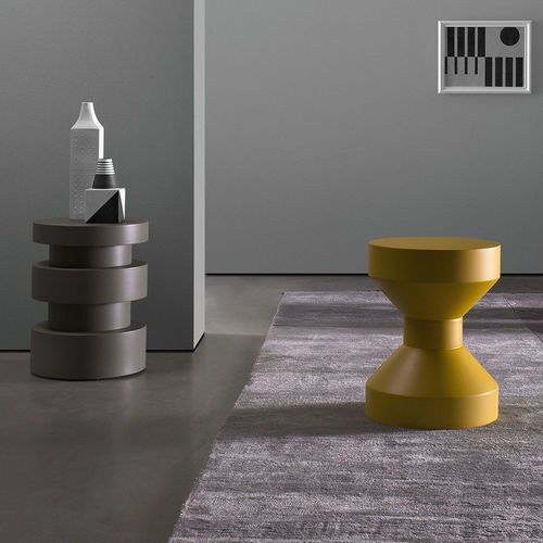 Tavolo d'appoggio contemporaneo - Gitani - Bodema - in MDF / con supporto in MDF / rotondo