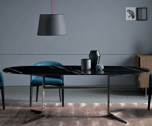 Tavolo da pranzo contemporaneo - Blake - Bodema - in rovere / in MDF laccato / in marmo