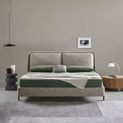 Letto king size - Nara - Bodema - contemporaneo / imbottito / con testiera