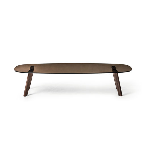 Tavolino basso contemporaneo - BELEOS 3212 - Bross Italia - in rovere / in legno massiccio / in noce americano