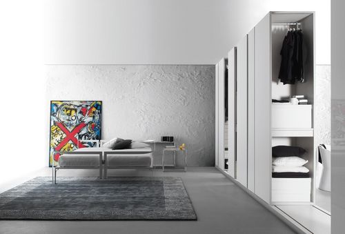Cabina armadio contemporanea - BAR CODE - Bross Italia - in legno