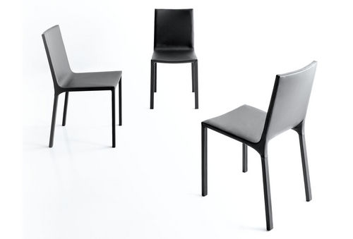 Sedia contemporanea - DEVA - Bross Italia - da interno / in tessuto resistente all'acqua / in pelle