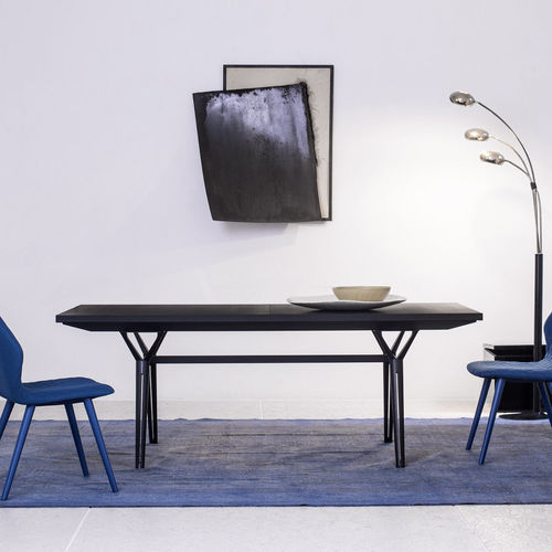 Tavolo contemporaneo - EPSILON - Bross Italia - in acciaio / in rovere / in legno massiccio