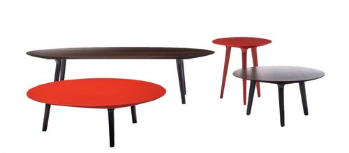 Tavolino basso contemporaneo - ADEMAR - Bross Italia - in legno / rotondo / per uso residenziale