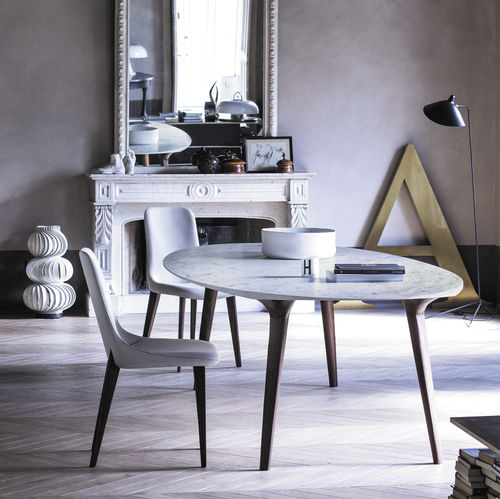 Tavolo da pranzo contemporaneo - ADEMAR - Bross Italia - in rovere / in noce / in marmo