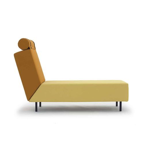 Chaise longue contemporanea - Rubic - Campeggi - in tessuto / in legno / 1 posto
