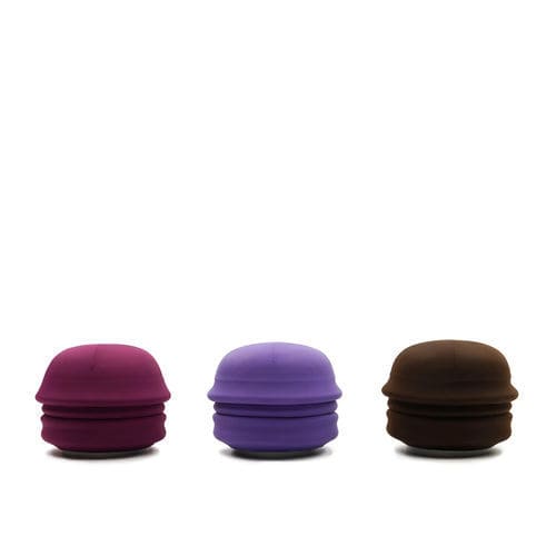 Pouf contemporaneo - Santapouf - Campeggi - in tessuto / tondo / con contenitore