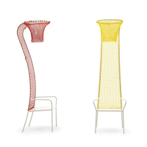 Sedia design originale - Lazy Basketball - Campeggi - da interno / in metallo / in nylon