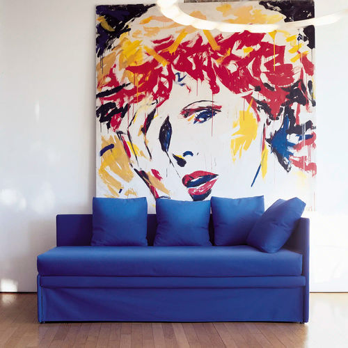 Divano letto - Sky Uno - Campeggi - contemporaneo / in tessuto / con braccioli