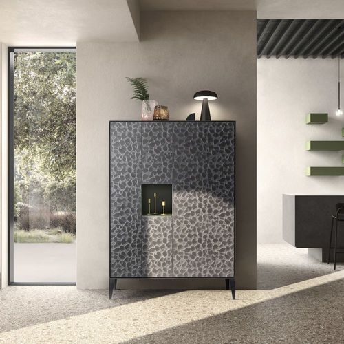Credenza alta - ATENEO - Capo D'Opera Home - contemporanea / in legno laccato brillante / in legno laccato opaco