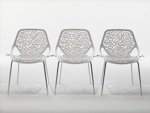 Sedia contemporanea - CAPRICE - Casprini Gruppo Industriale - in tessuto / impilabile / agganciabile