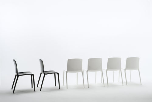 Sedia da ristorante contemporanea - TIFFANY - Casprini Gruppo Industriale - in policarbonato / impilabile