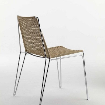 Sedia da ristorante contemporanea - PENELOPE WEAVE - Casprini Gruppo Industriale - in tessuto / impilabile
